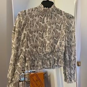 Snake Print Blouse